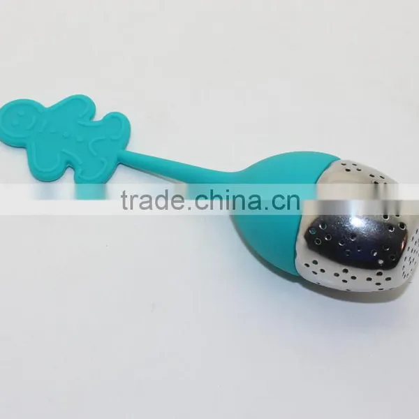 Food Grade Silicone Loose Leaf Tea Infuser,silicone Tea Filter,silicone Tea Strainer With Stainless Steel Ball photo-4