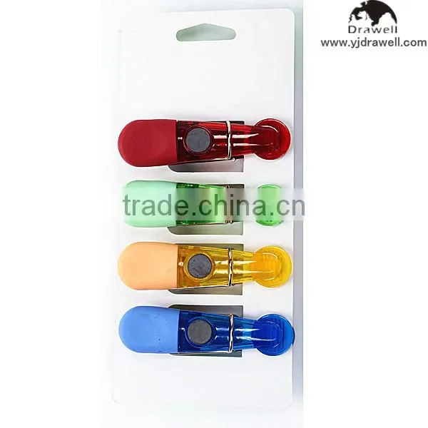 MC-8607 4 PC Assorted Colors Magnetic Chip Clips photo-3