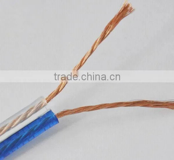 Strands Parallel Speaker Cable (Transparent PVC)CCA 100m 2 Core photo-2