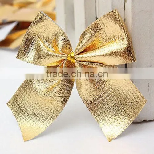 Elegant 12pcs Bow Christmas Tree Decoration Xmas Hanging Ornament Bowknot Party Home Decor photo-5