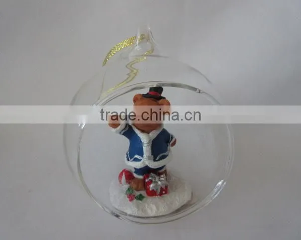 Crystal Balls Dollarma One Dollar Cheapest XMS Christamas Bear Deer Santa SnowFlake Glass 156049-15054 photo-5