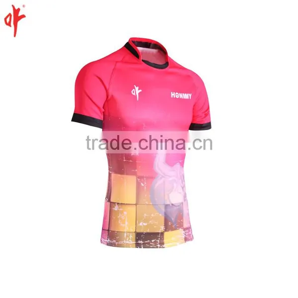 Full Sublimation Uniforms,Rugby t Shirt,Red Jersey Football Wears photo-2