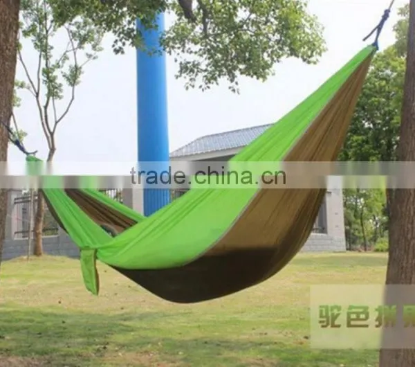 Wholesale Cheap Lightweight Folding Nylon Outdoor Camping Hammock,portable Parachute Hammock photo-5