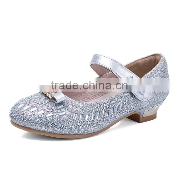 Zm50204b New Style Girls Shoes With Bowknot Pure Coloor Kids Casual Shoe photo-6