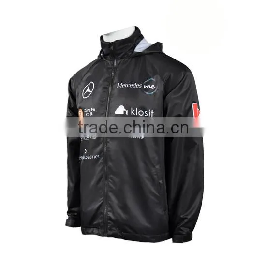 Waterproof Breathable Jacket Best Cotton Custom Satin Bomber Jacket photo-2