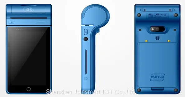 Android 7.0 os Blue Color Handheld Pos Terminal photo-2