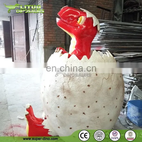 Cartoon Fiberglass Dinosaur Sculpture for Amusement Park photo-3