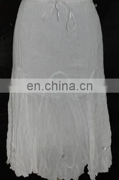 Cotton Crinkled Ladies Skirt