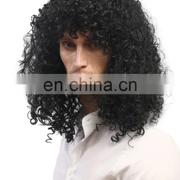Black Party Wig, Party Afro Wig P-W191 photo-5