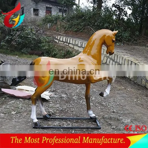 High Emulational Fiberglass Real Size Horse photo-2