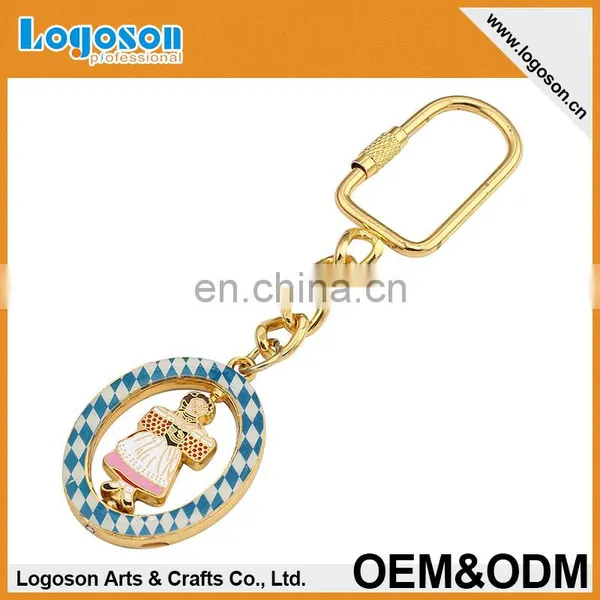Hot New Products High Quality Leather Metal Carabiner Keychain photo-3