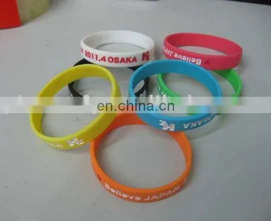 Debossed Full Color Silicone Wristband