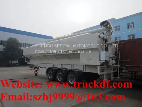 2018s High Quality and Competitive Price 3 Axles LHD CLW Brand Electronic Discharging Feed Tank Trailer for Sale photo-4