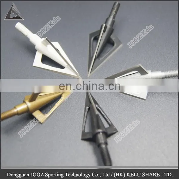 Hunting Broadheads Archery Arrow Hunting Points Metal Tips 3 Blades Arrow Head