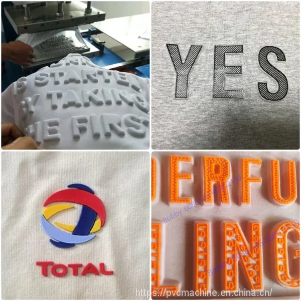 2 Working Stations 3d Garment Embossing Machine photo-4
