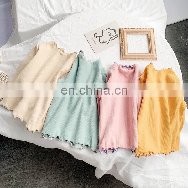 2020 Children's Wear Underwear Autumn Long Sleeve T-shirt With Good Elastic More Color Can Choose photo-2