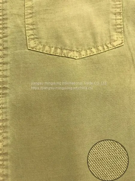 74%Tencel 26%Cotton Twill Slub Fabric photo-2