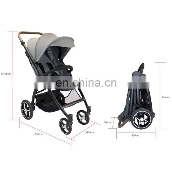 Cheap Price New Arrival Easy Fold and Lightweight Pram photo-3