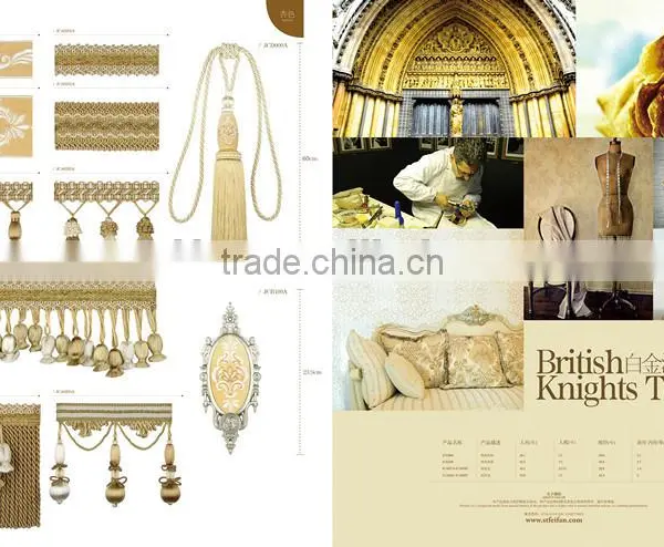 British Knights Templar---Apricot,curtain Tassel Fringe,wholesale Tassels,tassel and Fringe