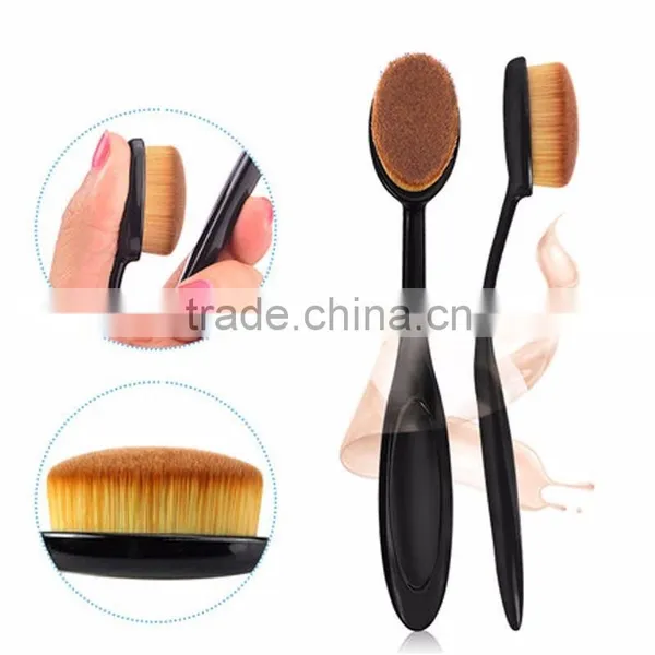 10 Pcs Designer Cosmetic Brush Set Foundation Oval Toothbrush Makeup Brush photo-6
