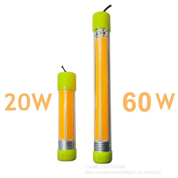 Comlite 60W 12V LED Underwater Fishing Light Submersible Fishing Light Commercial Fishing photo-2