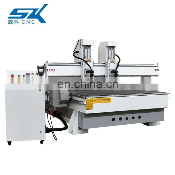SENKE Hot Sale 1325 Double Heads CNC Router MDF Solid Wood Engraving Machine photo-4