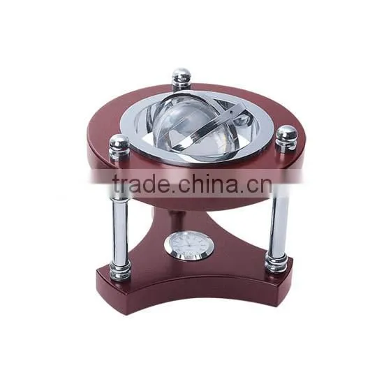 Decorative Crystal Globe With Wood Stand Wooden World Globe