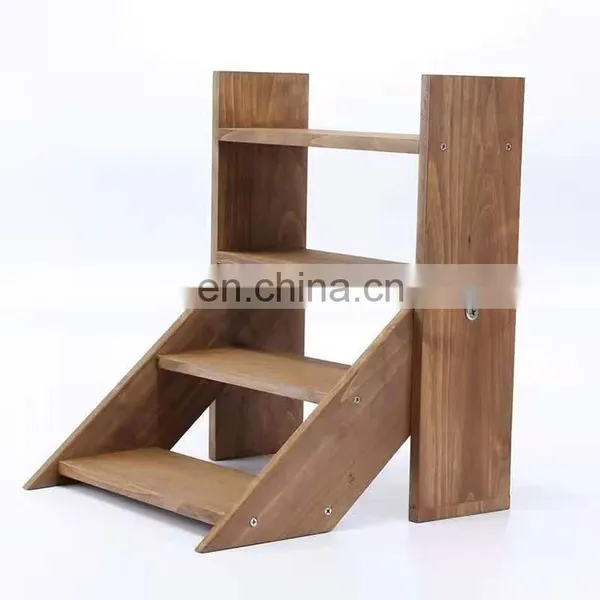 Modern Multi-Layer Stair Step Stand Flower Display Rack Wood Flower Pot Plant Shelves photo-5