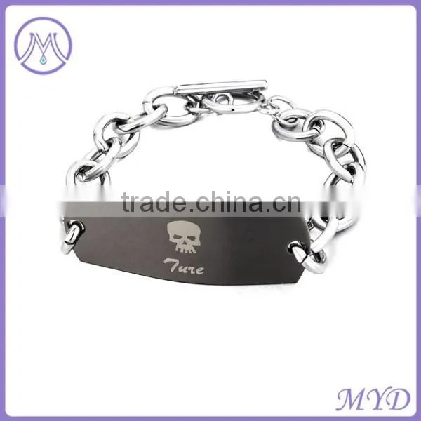 Stainless Steel Mens Jewelry Bracelet Skull Bracelet for Man photo-6