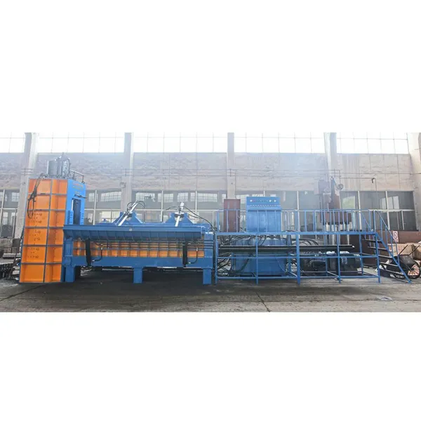 1000Ton Mobile Trailer Mounted Baler Shear For Light Metal Scrap Baling and Shearing photo-4