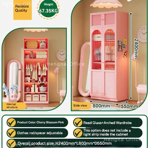 Wholesale Modular Metal Wardrobe System | For Apartment Project Customizable Size And Color