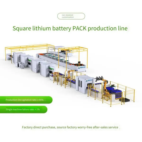 Square Shell Lithium Battery Pack Production Line, Industrial and Commercial Energy Storage Module Production Equipment, Soft Pack Cell Final Assembly Line Body photo-3