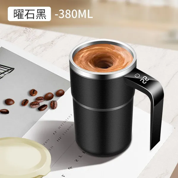 Electric Stirring Coffee Cup Household Fully Automatic Stirring Cup Magnetic Rechargeable 316 Stainless Steel Liner Water Cup photo-2