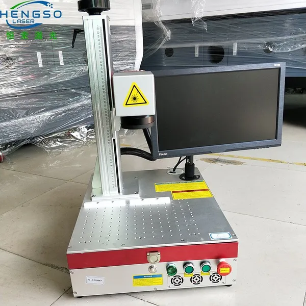 Metal Portable Deep Engraving Equipment Printing MOPA Fiber Laser Marking HengSo Machine photo-4