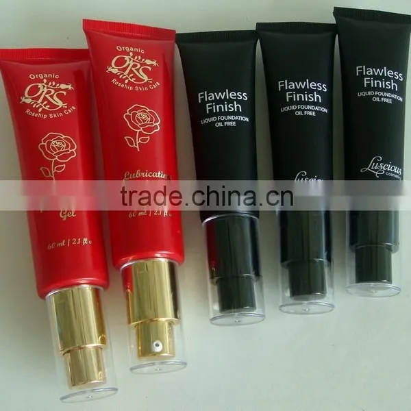 Airless Pump Aplicator PE Flexible Tube in Cosmetic Packaging