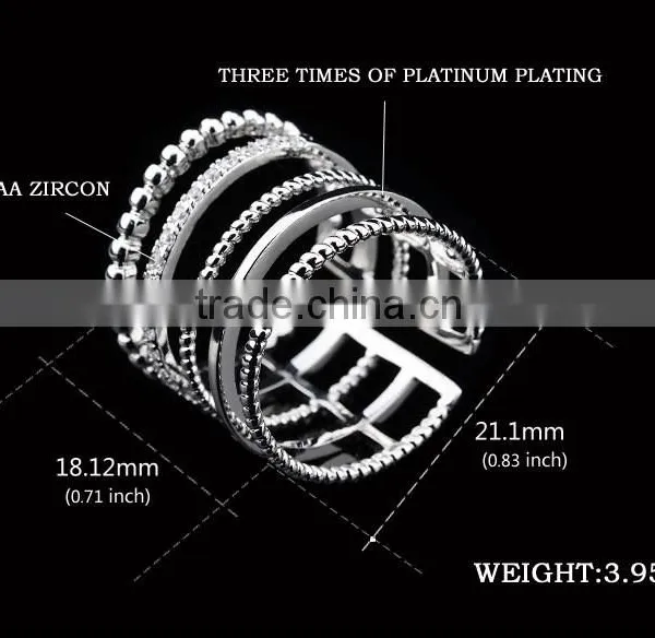 Pave Diamond Four Line Ring, Pave Diamond Jewelry Manufacturer, Wholesaler From India Jaipur photo-2