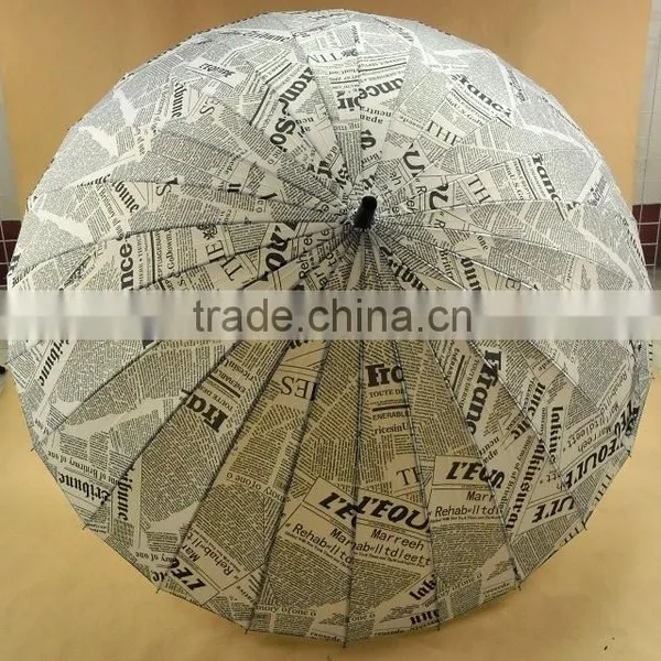 25"x24ribs Straight Umbrella