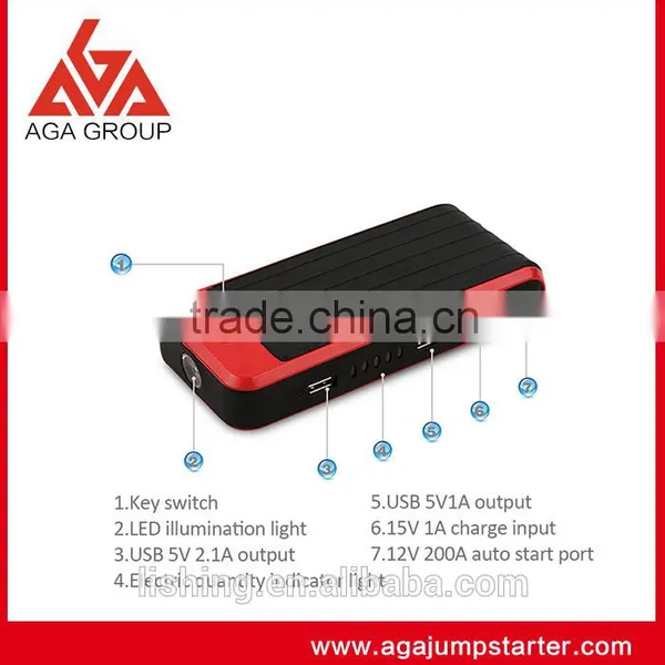 AGA A8 Shenzhen AGA Top Car Battery Booster With Micro Usb Power Bank OEMservise photo-2