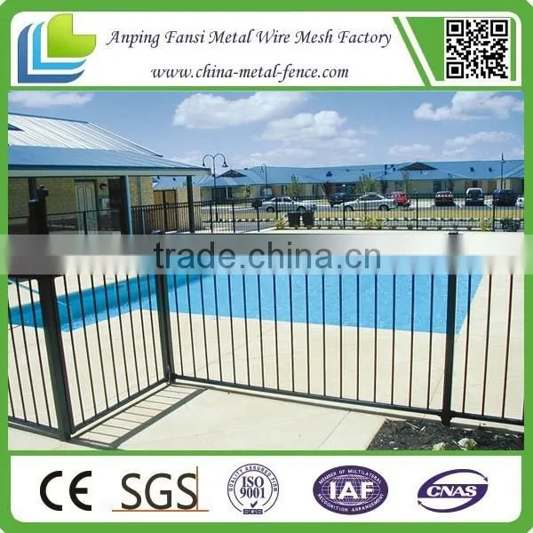 Pool Fencing - Flat Top 1.2m High x 2.4m Long - Satin Black photo-2