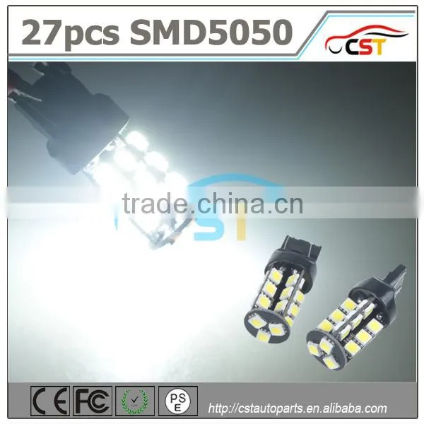 Best Offer Nonpolar Canbus LED Lamp Bulb T20 7440/7443 5050 27SMD 12V Led Lamp Bulb photo-5