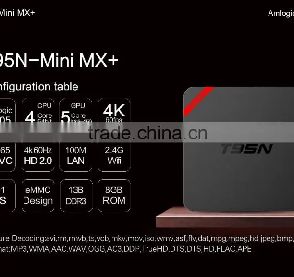 Vensmile T95N Mini MX+ 1GB/8GB Amlogic S905 T95N Mini MX Android 5.1 Smart tv Box Kodi 16.0 T95n tv Box Support 4K photo-5