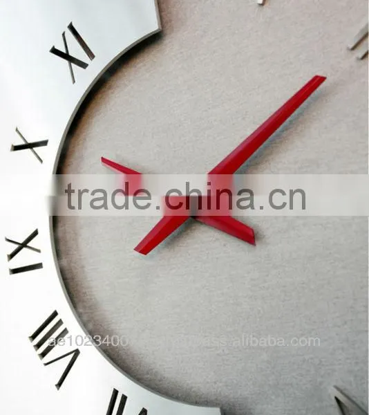 Decorative Concrete Wall Clock, Unique Clock With Reinforced Concrete and Stainless Steel photo-2