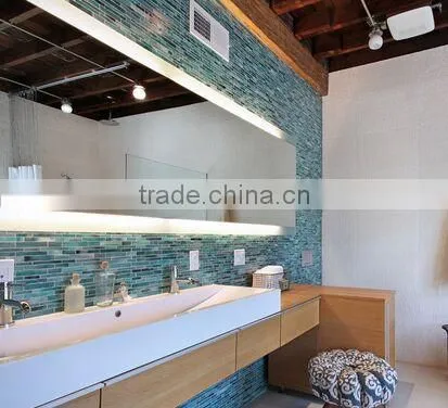 Custom Sizing Luxury Rectangle Bathroom Wall LED Backlit Mirror With Demister photo-4