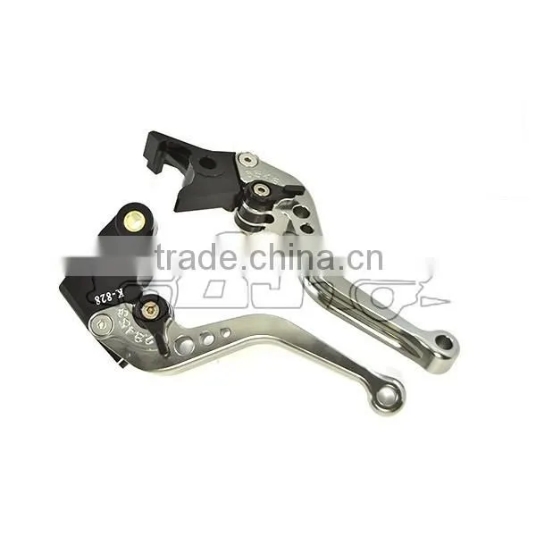 BJ-LS-002 CNC Gray Universal Motorcycle Brake Levers for ZX9R ZX10R photo-2