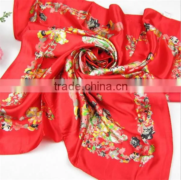 Factory Price Cheap Gift Silk Chiffon Custom Silk Scarf as Promotional Gift photo-4
