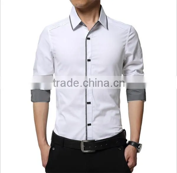 Long Sleeve Quality Cotton Fashion Casual Shirts for Men photo-2