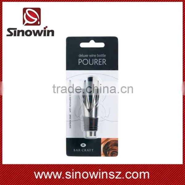Stainless Steel Wine Pourer With Stopper photo-2