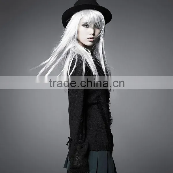 PM-003 Top Sale Fashion Girls Western School Uniform Style Broken Sweater photo-2