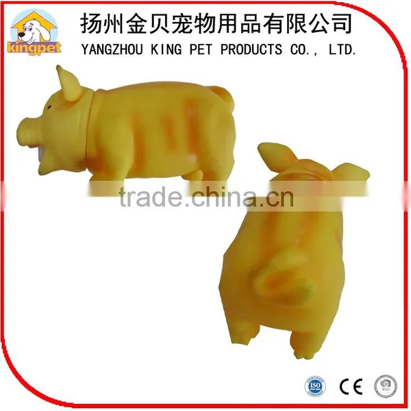 Best Selling Eco Friendly Soft Funny Squeaky Rubber Toy Pig for Dog photo-5