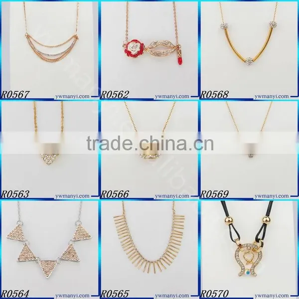 Latest Desing Silver Pendant Necklace Jewelry Fashion Crystal Necklace Supplier's Choice photo-4